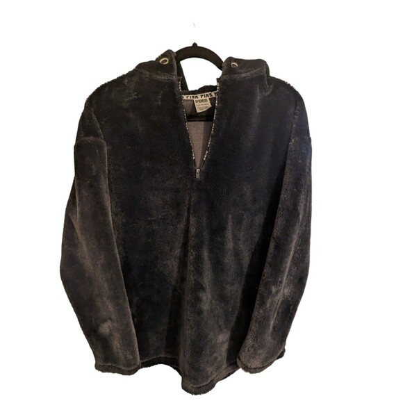 Victoria's secret Pink faux fur Quarter zip - Picture 1 of 2